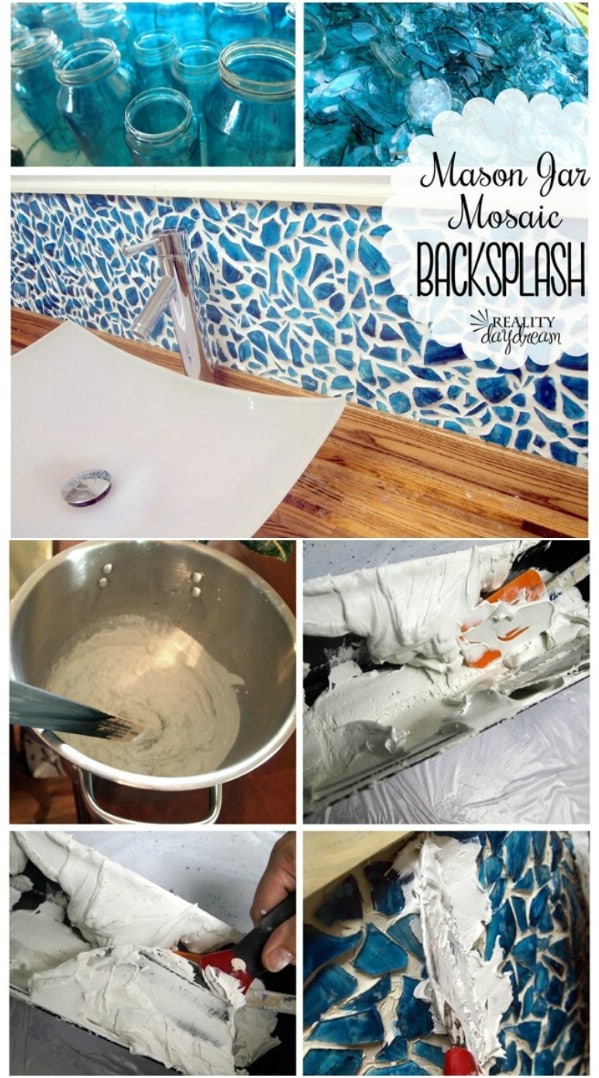 DIY China Mosaic Backsplash