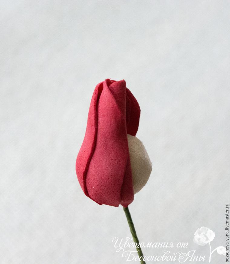 Создаем бутон розы из фоамирана, фото № 14