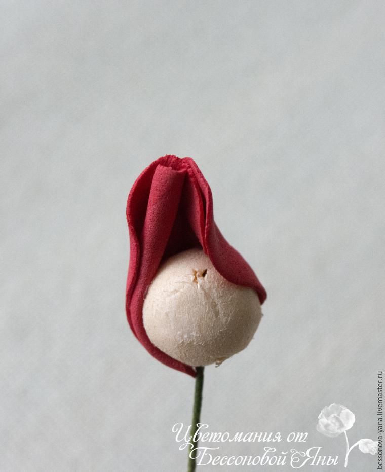Создаем бутон розы из фоамирана, фото № 15