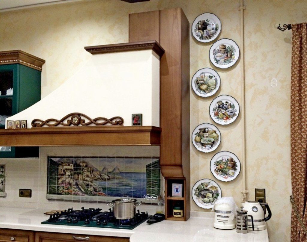 Поделки для кухни своими руками тарелки на стене