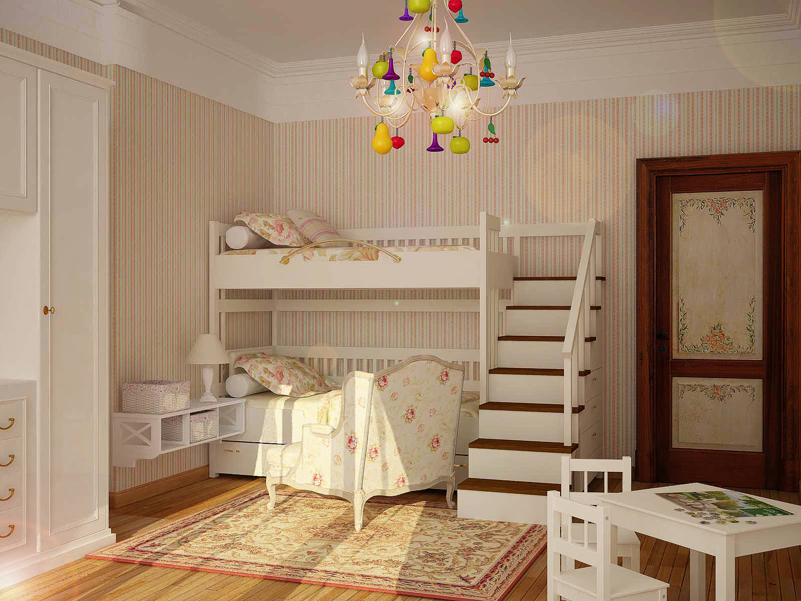 Дизайн детской комнаты для двоих детей