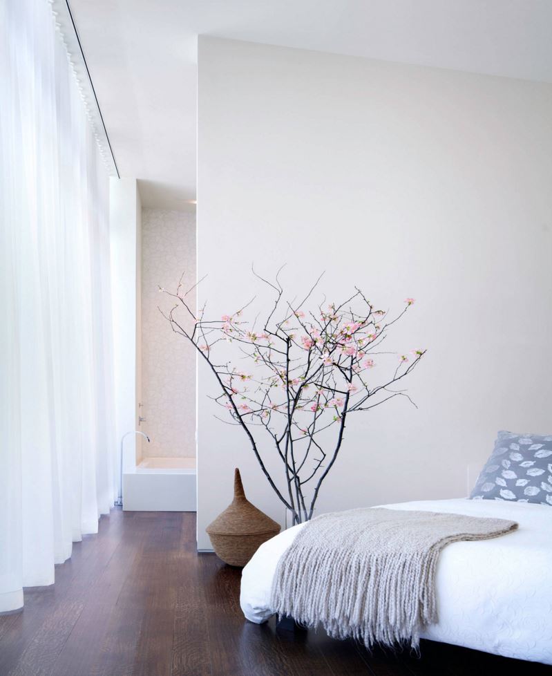 Сакура в интерьере - идея для дизайна вашей спальни
