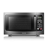 Toshiba EM131A5C-BS Microwave Oven with Smart Sensor, Easy Clean Interior, ECO Mode and Sound On/Off, 1.2 Cu.ft, Black Stainless Steel