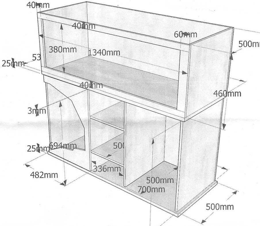 Тумба под аквариум своими руками