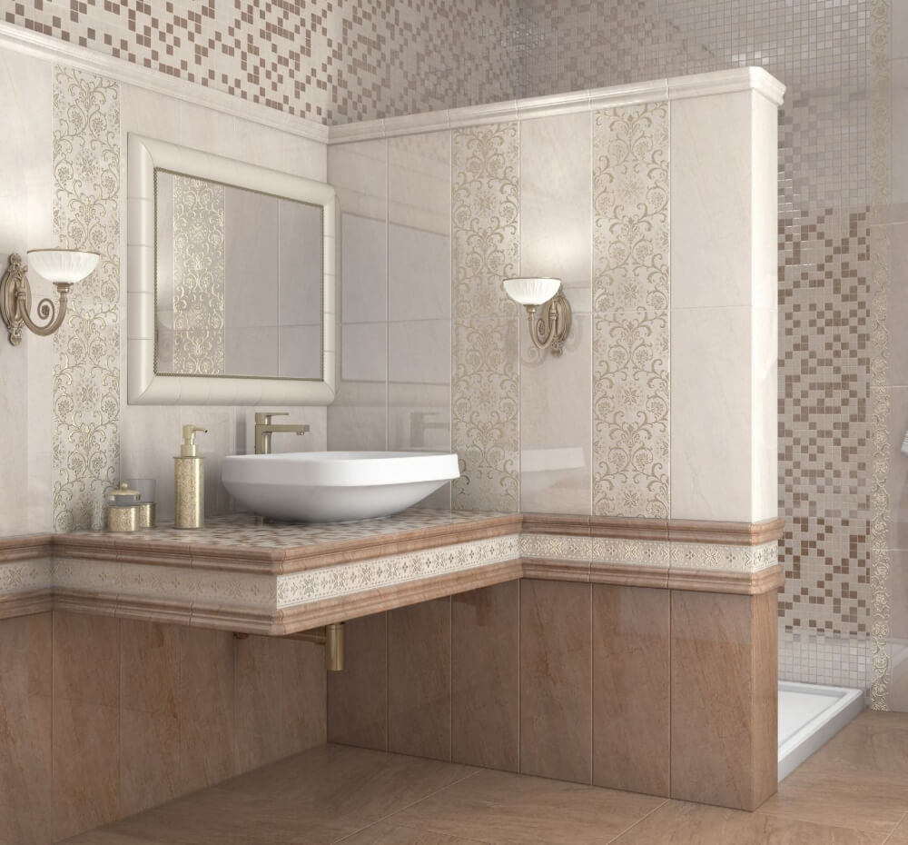 Плитка в ванную комнату фото и дизайн: Плитка в маленькую ванную .