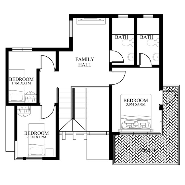 pinoy-house-design-2015015-second-floor-plan