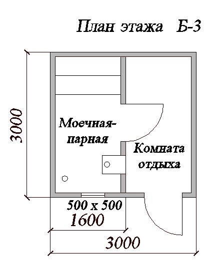 «Баня с парилкой и мойкой: совмещать или разделять? Советы, фото, проекты» фото - bany sovm parn moech 5