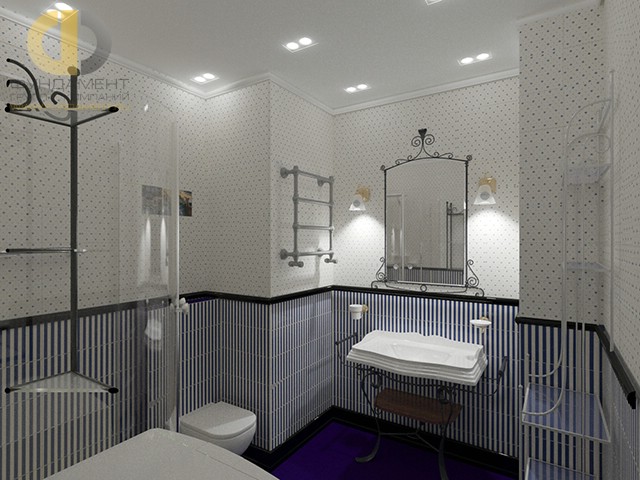 Отделка ванной комнаты плиткой: фото. Дизайн монохромного санузла