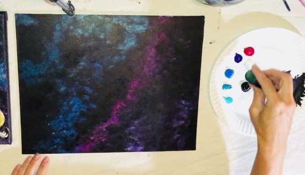 Galaxy painting