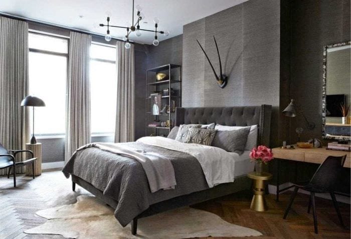 сочетание яркого серого цвета в декоре квартиры