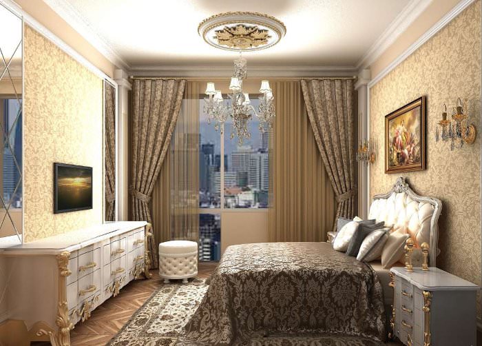 Богатая спальня в классическом стиле своими руками